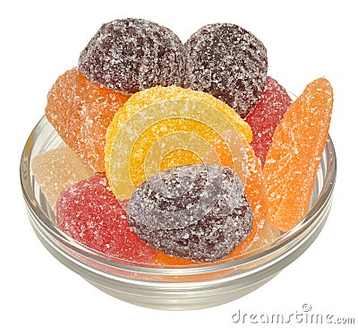 Fruit Flavoured Jellies Stock Photo