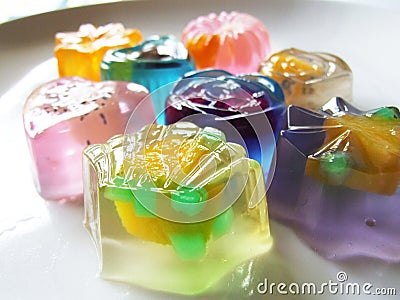 Fruit Jelly Stock Photo