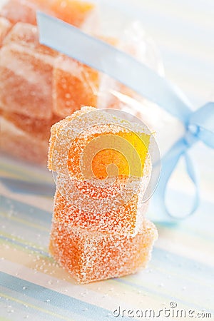 Fruit jelly candy Stock Photo