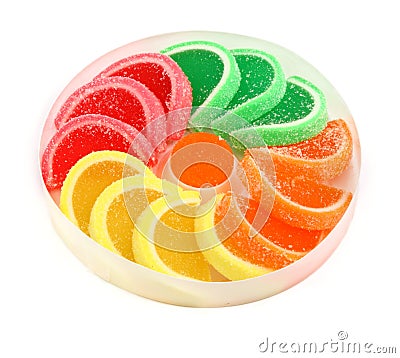 Fruit jelly sweets Stock Photo