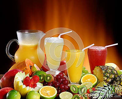 Fruit juice Stock Photo