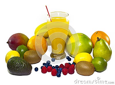 Fruit juice Stock Photo