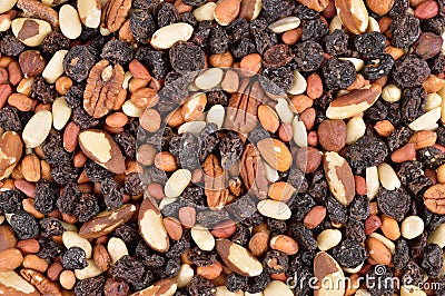 Fruit and Nuts Mixture Stock Photo