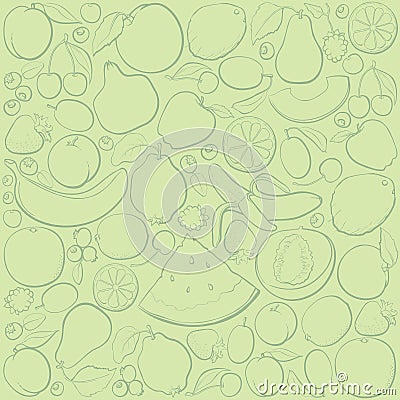 Fruit pattern Vector Illustration