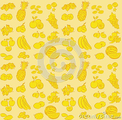 Fruit pattern Vector Illustration