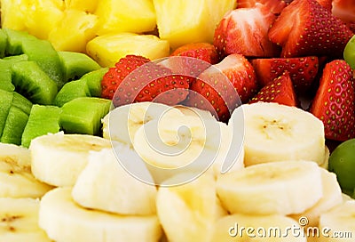 Fruit Plate Stock Photo