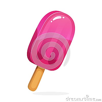 Fruit popsicle ice lolly Vector Illustration