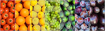 Fruit rainbow Stock Photo