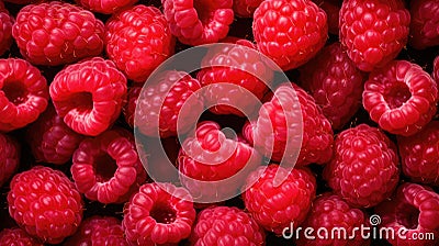 Fruit ripe food raspberry berries red fresh Stock Photo