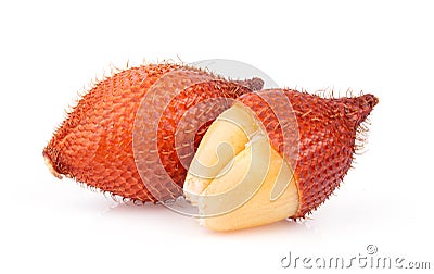 Fruit Salak isolated on white background Stock Photo