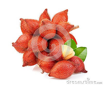 Fruit Salak isolated on white background Stock Photo