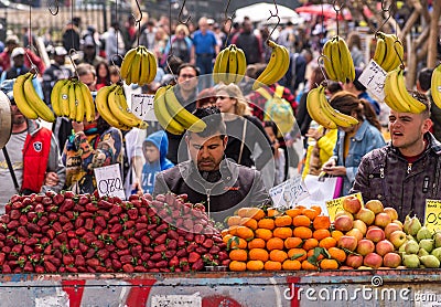 Fruit seller Editorial Stock Photo