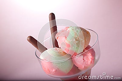 Fruit Sherbet Stock Photo