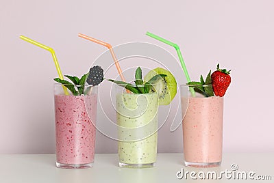 Fruit smoothies Stock Photo