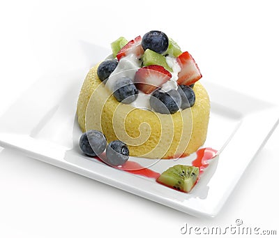 Fruit Tart Cake Stock Photo