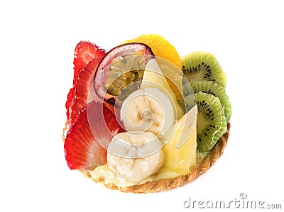 Fruit tartlet in studio Stock Photo