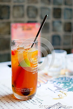 Fruit Tea Stock Photo