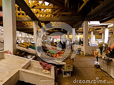 Fruit and vegetable supply market Editorial Stock Photo