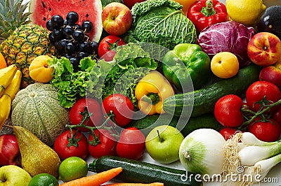 Fruit and vegetables Stock Photo