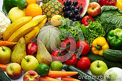 Fruit and vegetables Stock Photo