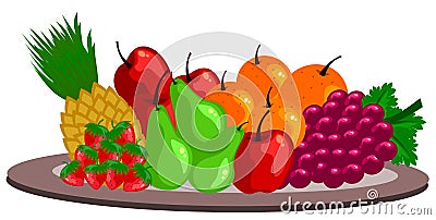 Fruits Vector Illustration