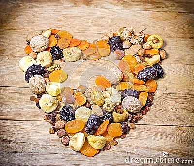 Fruits that keeps your heart - healthy food Stock Photo