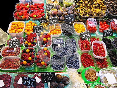 Fruits market Stock Photo
