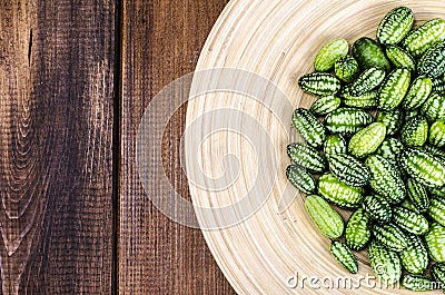 Fruits of Melothria, vegetarian food Stock Photo