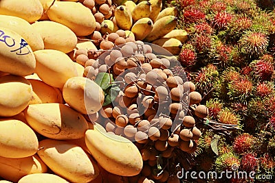 Fruits mixture Stock Photo