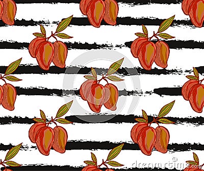 Fruits seamless pattern Vector Illustration