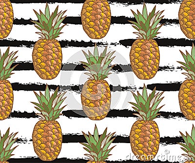 Fruits seamless pattern Vector Illustration