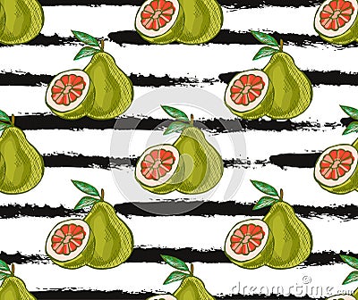 Fruits seamless pattern Vector Illustration