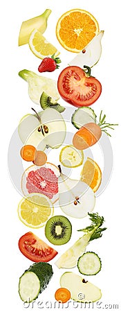 Fruits texture vegetables food diet concept template Stock Photo