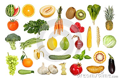 Fruits and vegetables Stock Photo