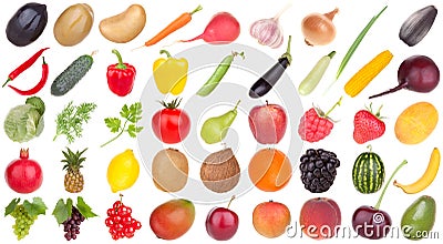 Fruits and vegetables food Stock Photo