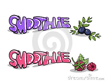 Fruity Smoothie 11 Vector Illustration