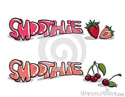 Fruity Smoothie 3 Vector Illustration