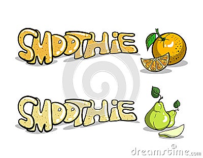 Fruity Smoothie 2 Vector Illustration
