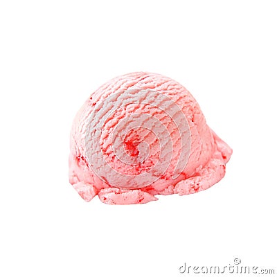 Fruity strawberry icecream dessert Stock Photo