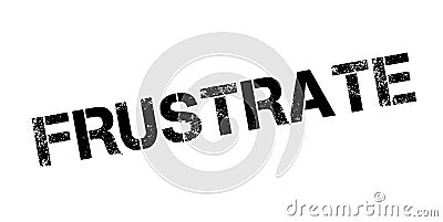 Frustrate rubber stamp Vector Illustration