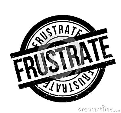 Frustrate rubber stamp Vector Illustration