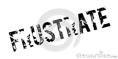 Frustrate rubber stamp Vector Illustration