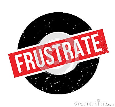 Frustrate rubber stamp Vector Illustration