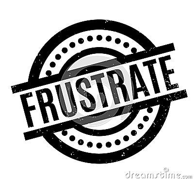 Frustrate rubber stamp Vector Illustration