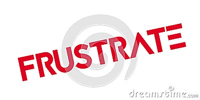 Frustrate rubber stamp Vector Illustration