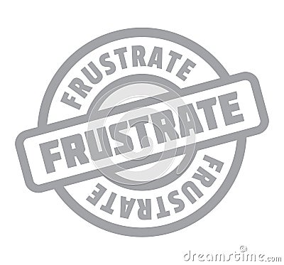 Frustrate rubber stamp Vector Illustration