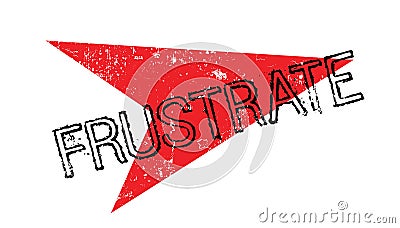 Frustrate rubber stamp Vector Illustration