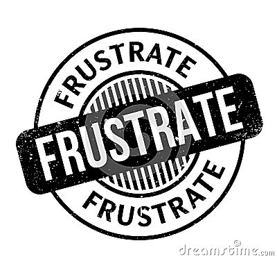 Frustrate rubber stamp Vector Illustration