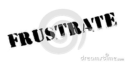 Frustrate rubber stamp Vector Illustration