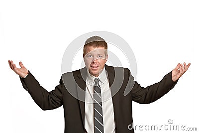 Frustrated businessman Stock Photo